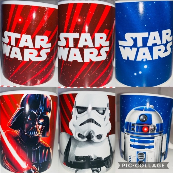 Star Wars Fan Set of 3 Mugs & Trivet/Cutting Board - Picture 4 of 7